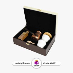 ست هدیه قهوه حاوی جزوه مسی کدKG501