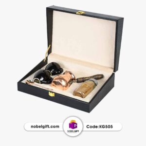 باکس هدیه قهوه ترک و جزوه مسی کد KG505