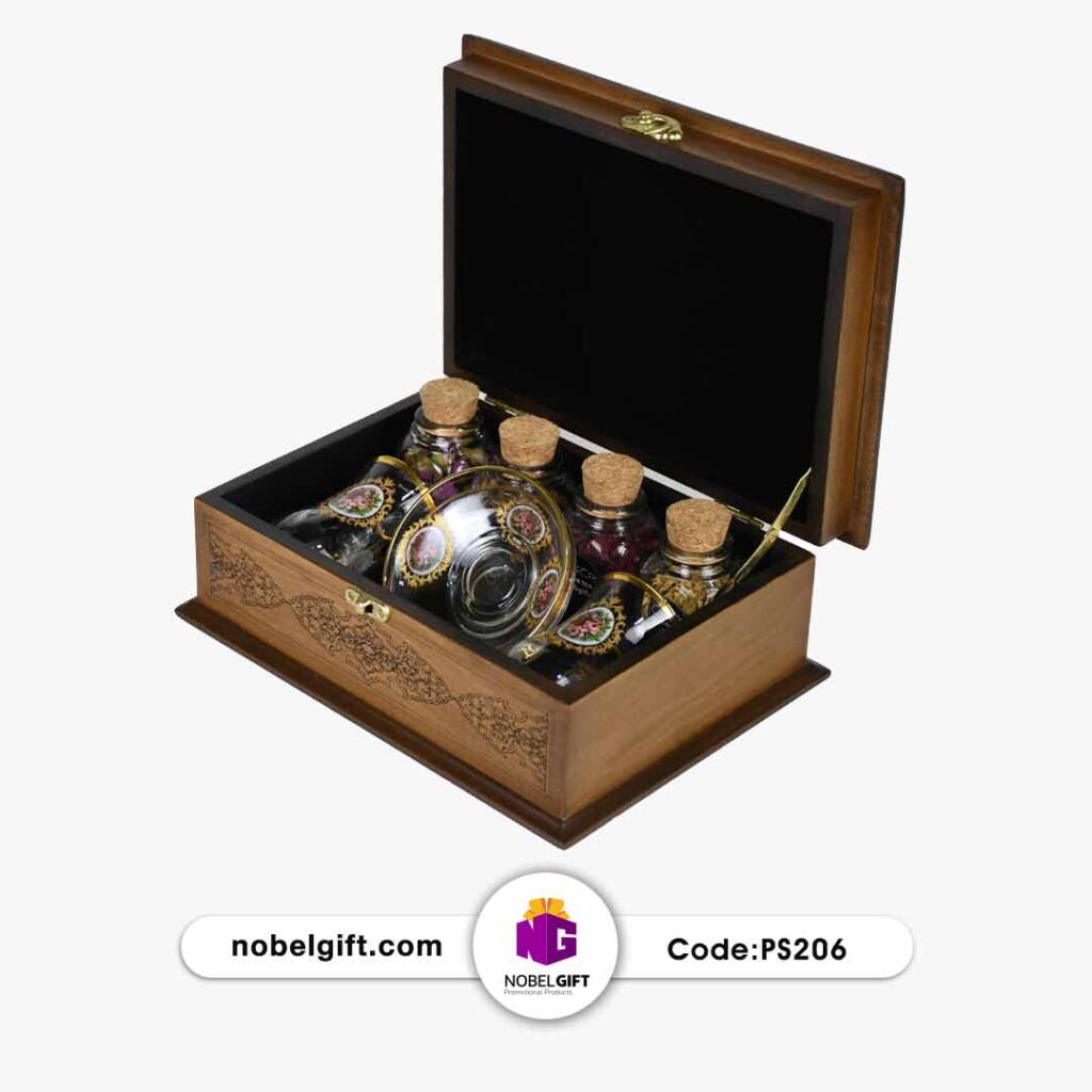 ست هدیه پذیرایی دمنوش، لیوان و نعلبکی