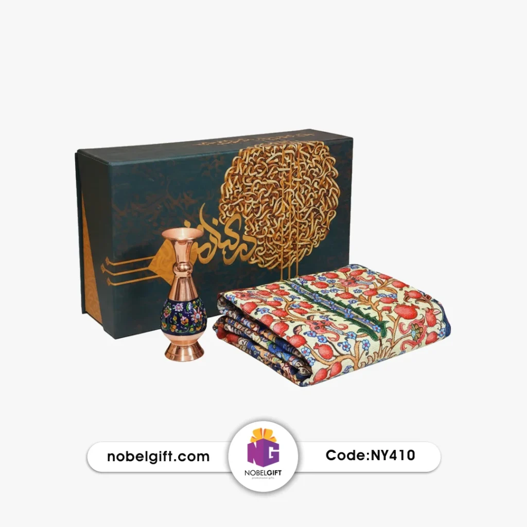 ست هدیه میناکاری و ترمه کد NY410