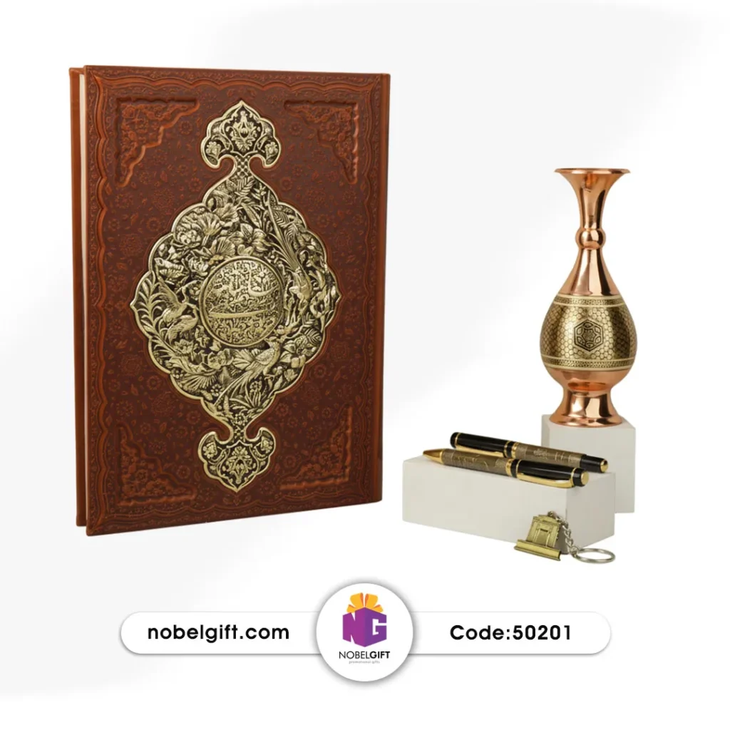 ست مدیریتی و نفیس صنایع دستی مدل تذهیب و مس کد 50201