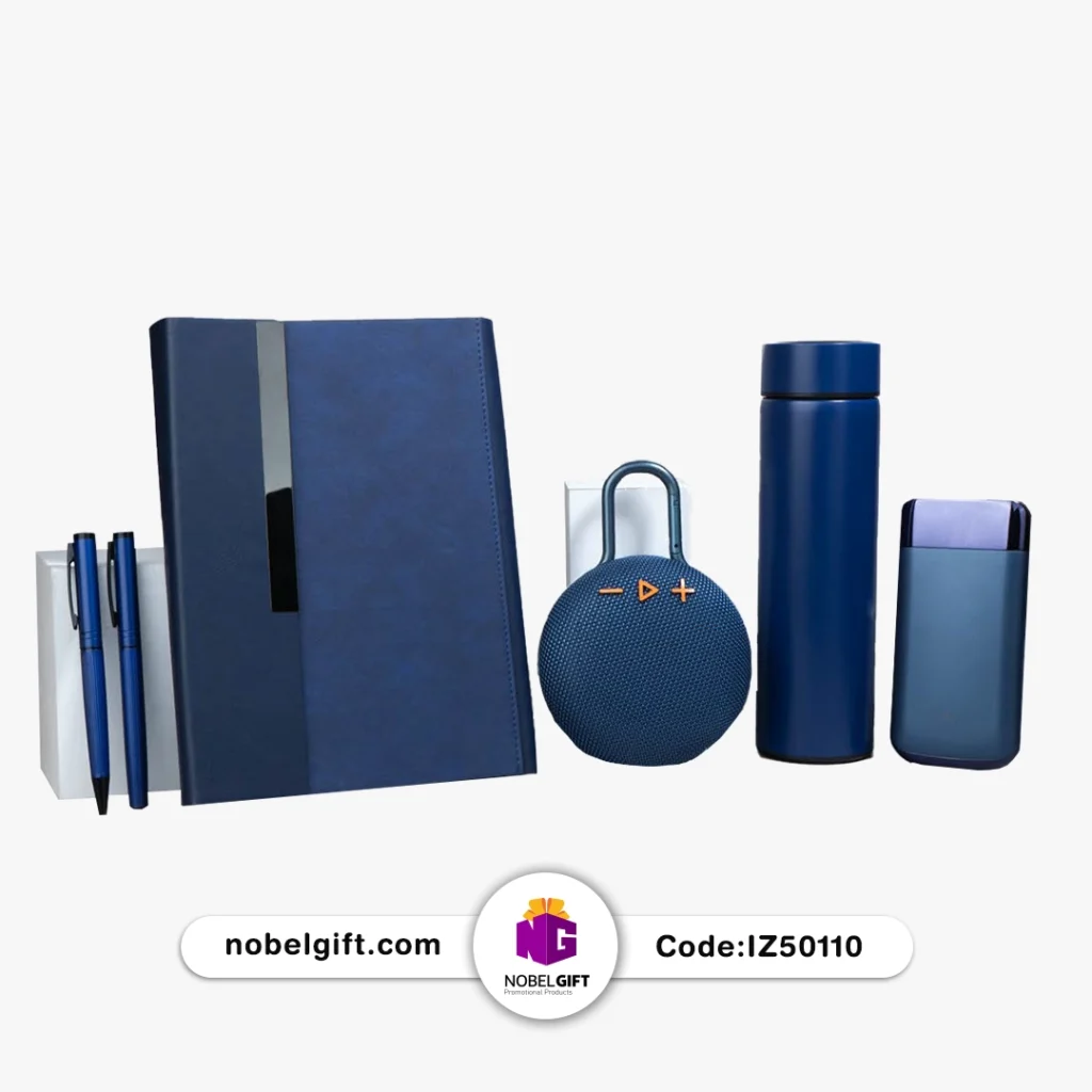 ست تبلیغاتی کد IZ50110 طرح دیپلمات سرمه‌ای