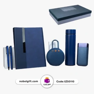 ست تبلیغاتی کد IZ50110 طرح دیپلمات سرمه‌ای