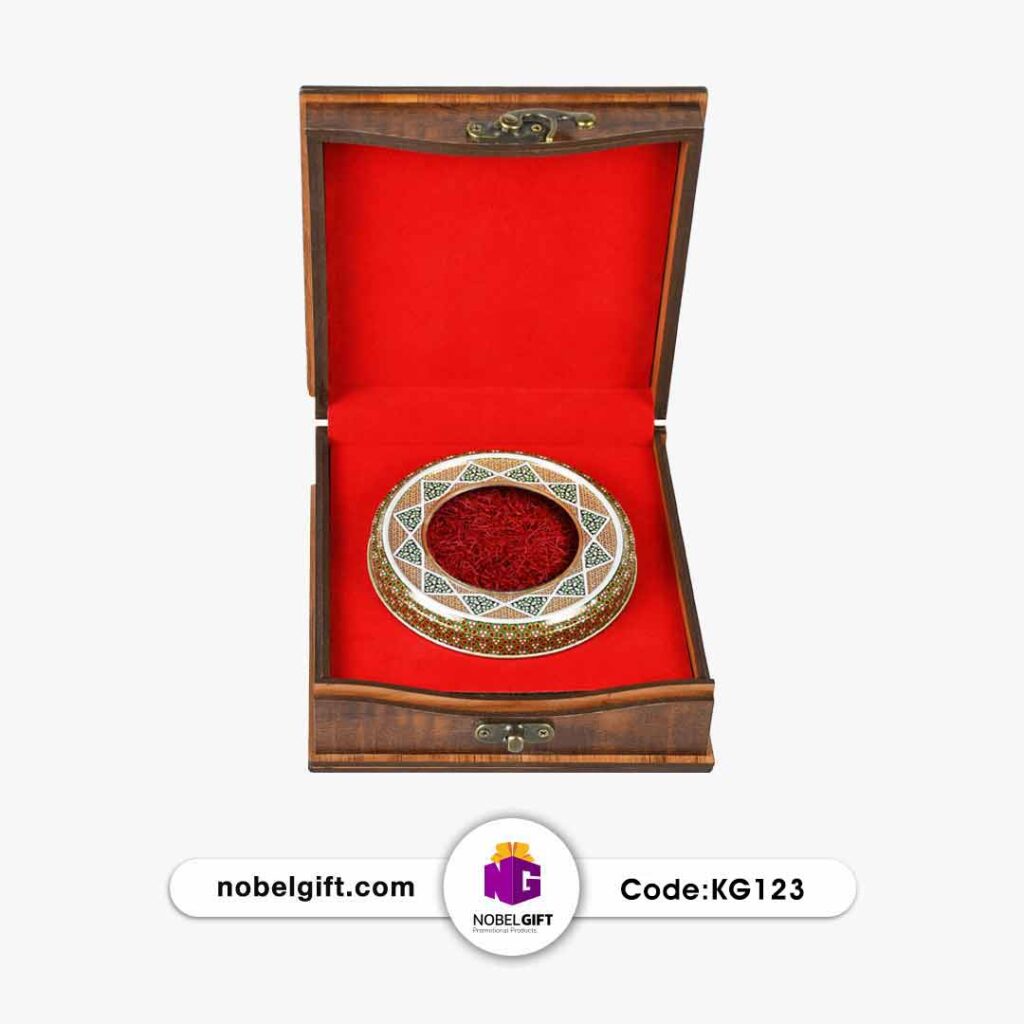 باکس زعفران نفیس با ظرف میناکاری کد KG123