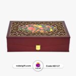 باکس هدیه زعفران و گلدان مسی کد KG137