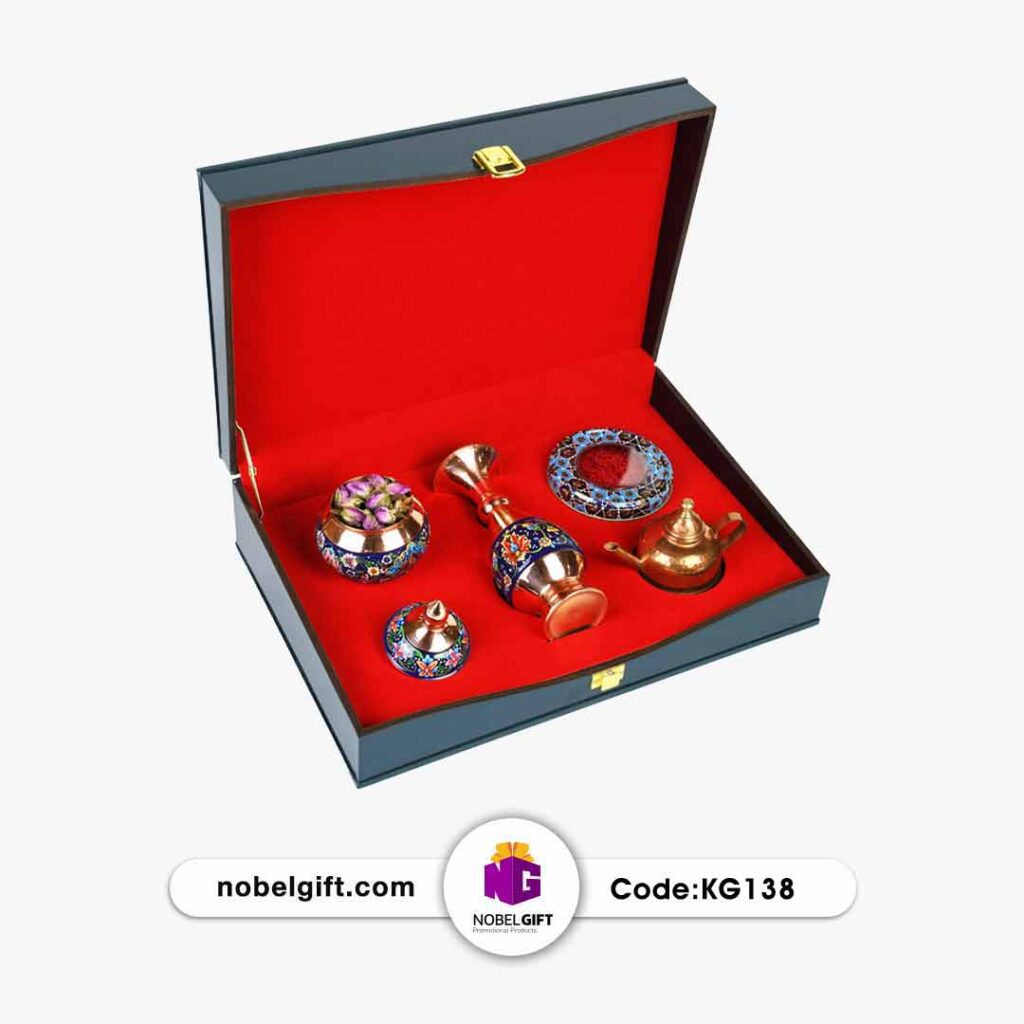باکس هدیه نفیس زعفران و مس و پرداز کد KG138
