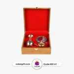 باکس هدیه گلدان مس پرداز و زعفران کد KG141