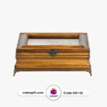 جعبه هدیه چوبی حاوی زعفران اعلا کد KG142 - Image 2