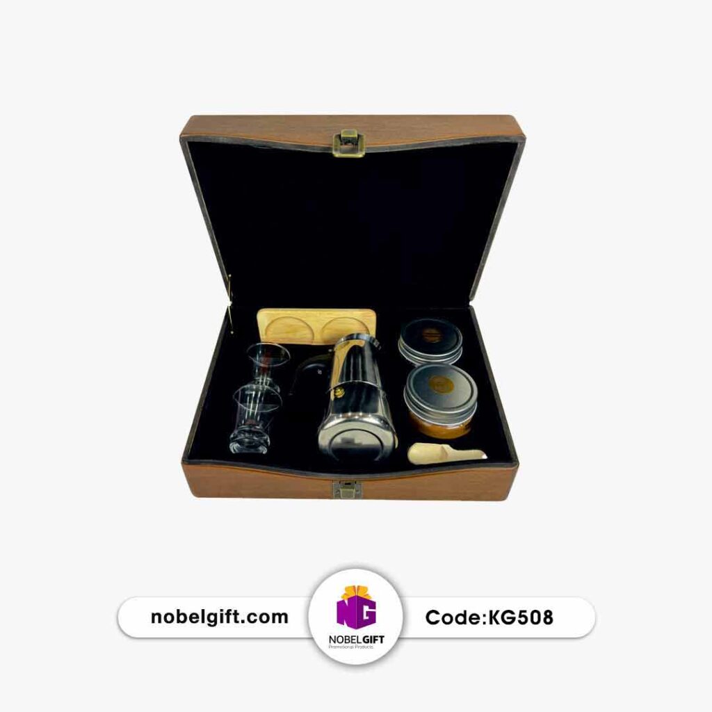 باکس هدیه پذیرایی قهوه و موکاپات کد KG508