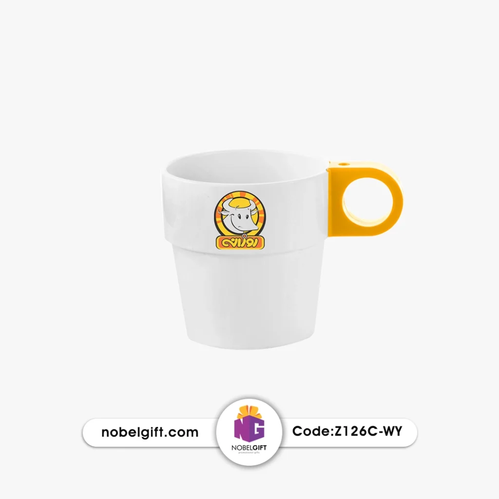 ماگ پلاستیکی دو رنگ تبلیغاتی کد Z126C-WY