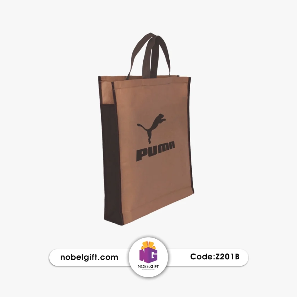 ساک دستی پارچه‌ای دو رنگ دسته بلند کد Z201B