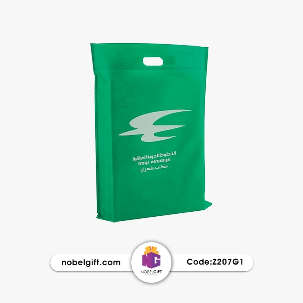 ساک دستی پارچه‌ای تبلیغاتی برش دسته کد Z207G1