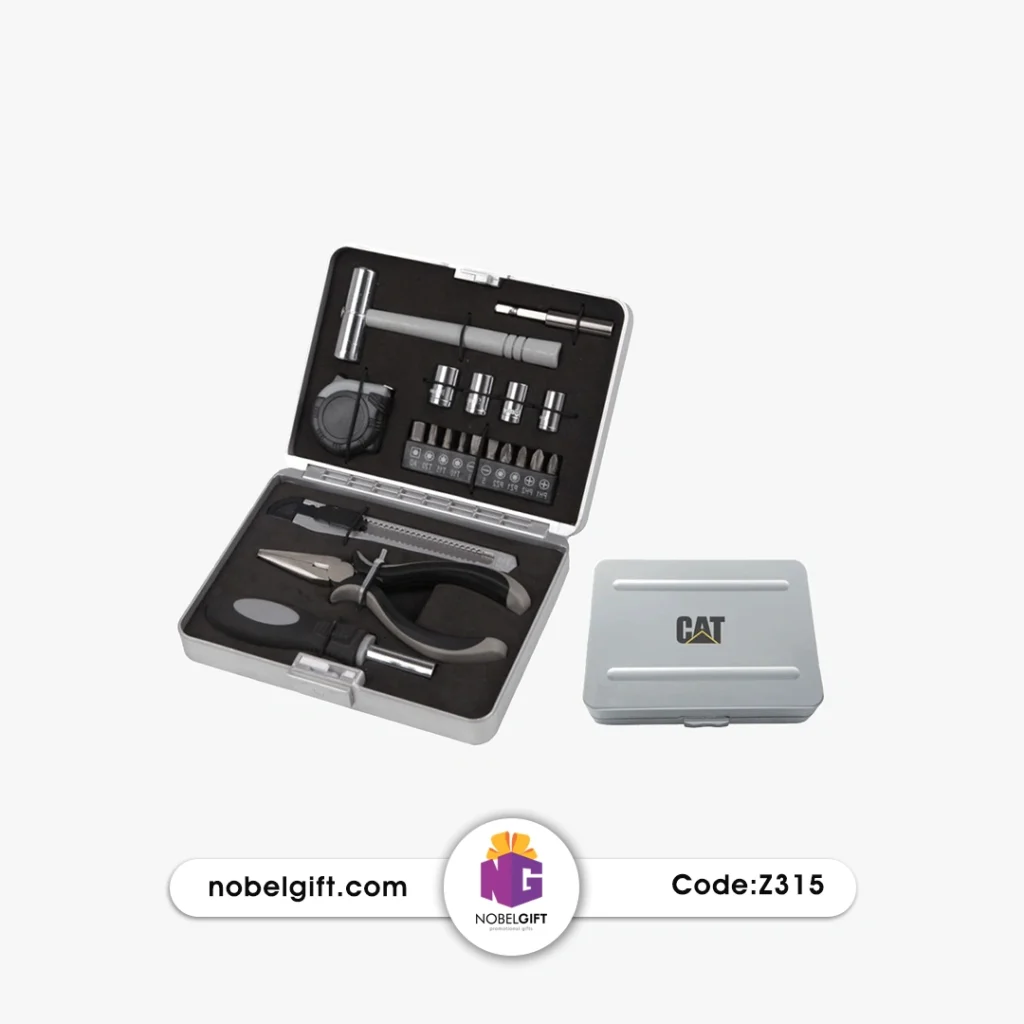ست ابزار تبلیغاتی مینی در جعبه فلزی کد Z315