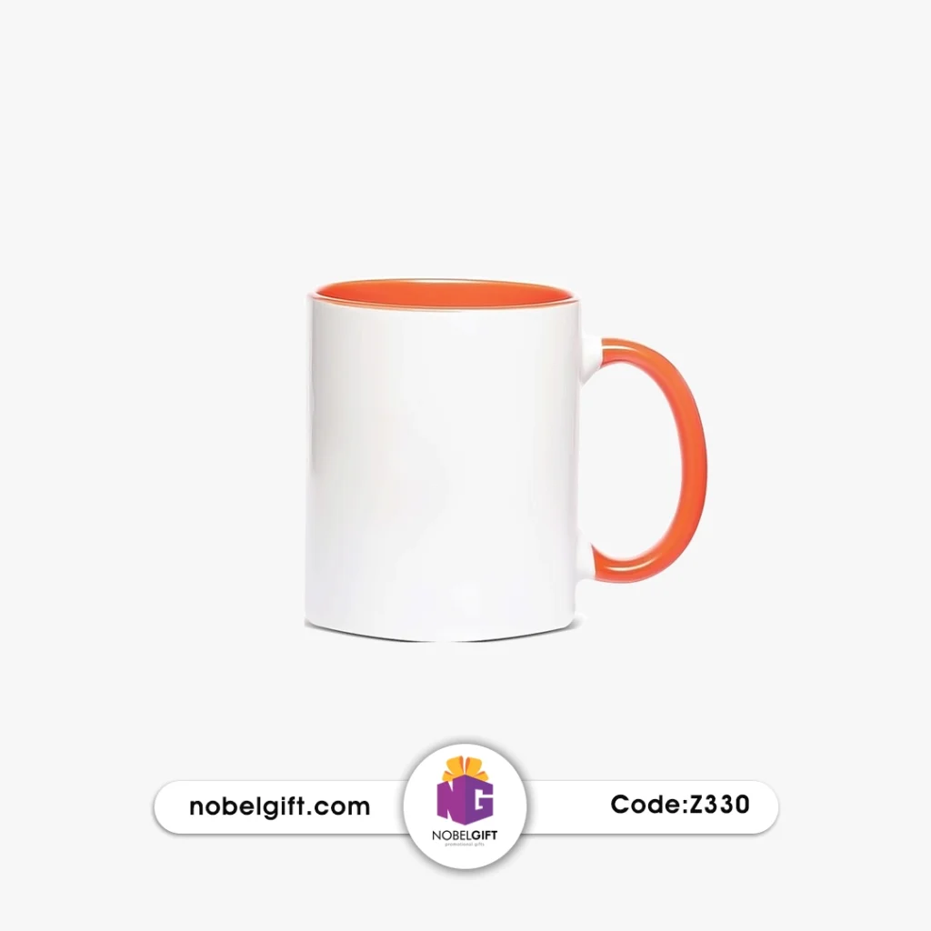 ماگ سرامیکی دو رنگ تبلیغاتی کد Z330