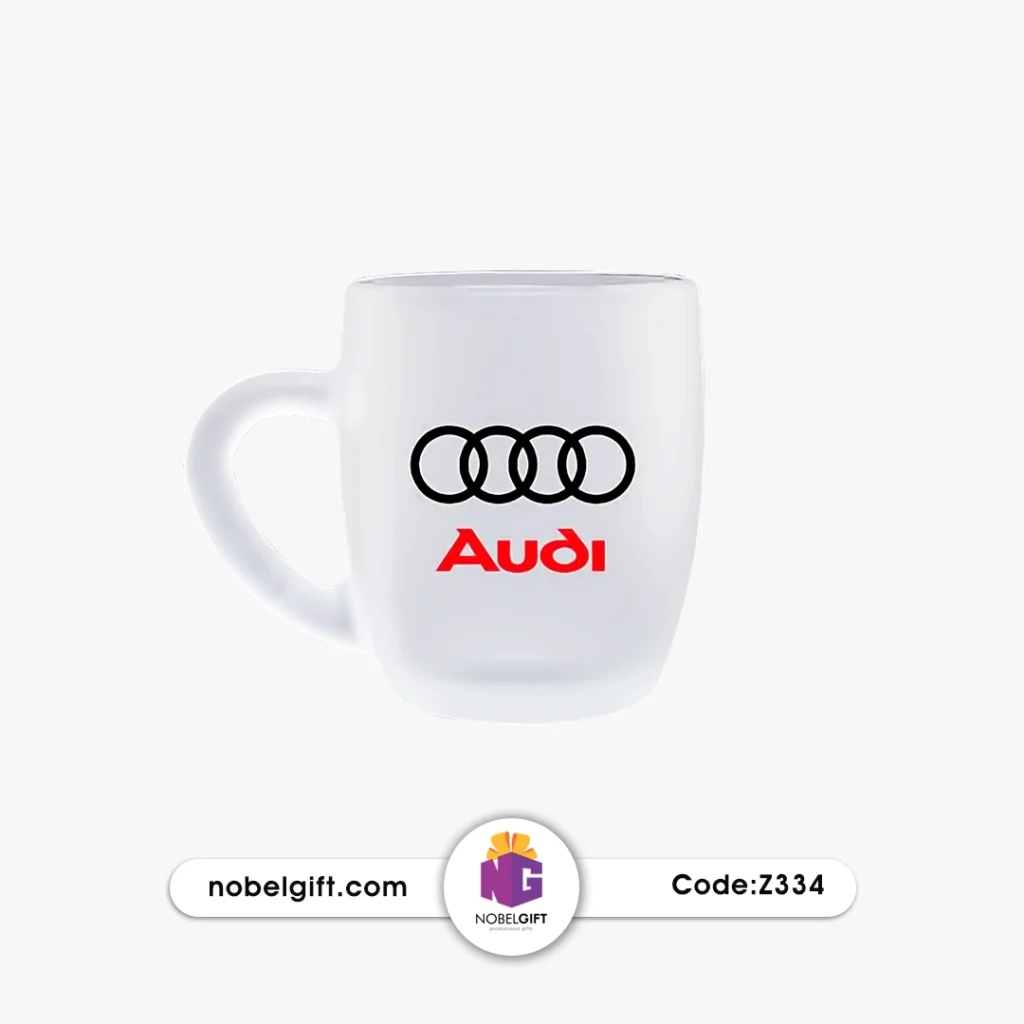 ماگ شیشه‌ای مات تبلیغاتی کد Z334