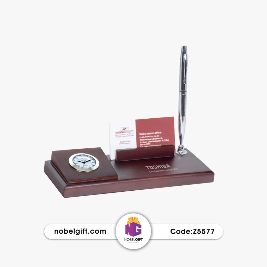 ست رومیزی ساعت، جا قلمی و جا کارتی کد Z5577