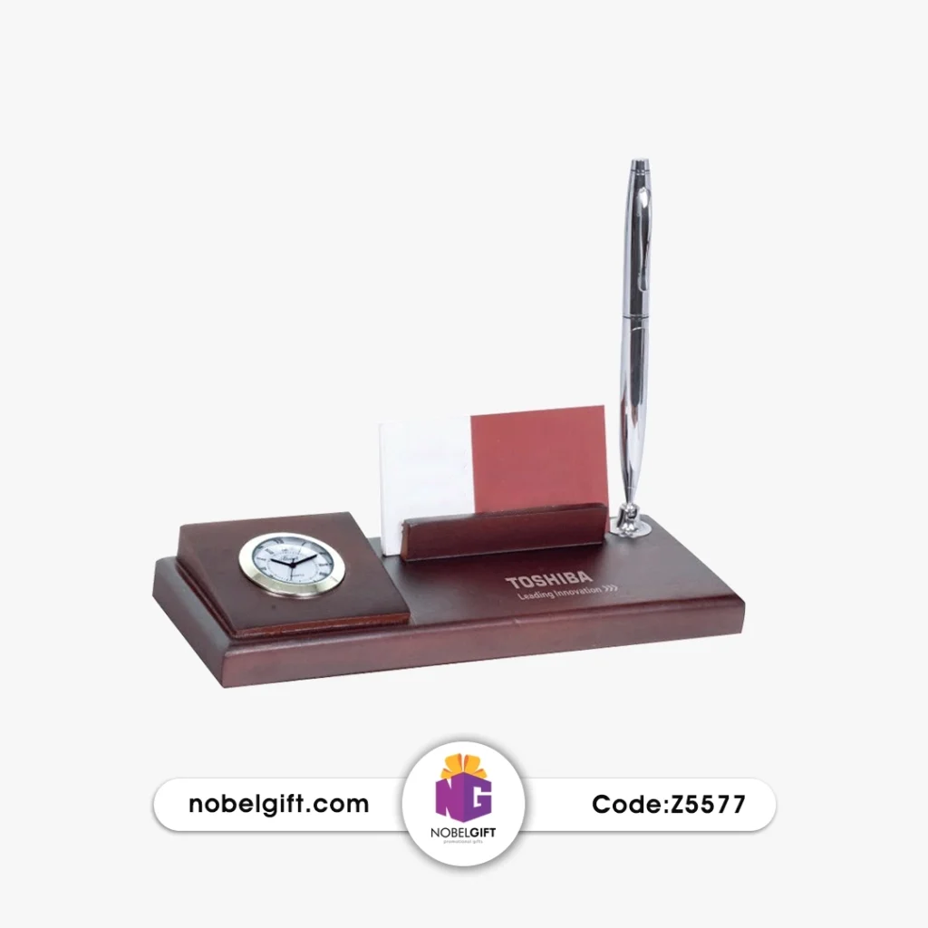 ست رومیزی ساعت، جا قلمی و جا کارتی کد Z5577