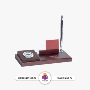 ست رومیزی ساعت، جا قلمی و جا کارتی کد Z5577