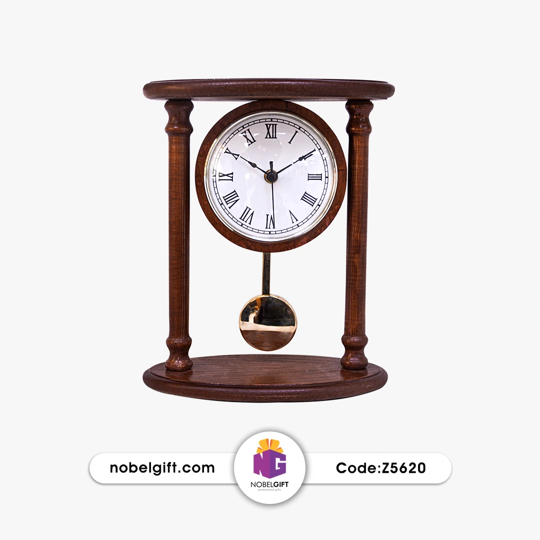 Z5620 ساعت رومیزی چوبی پاندولدار کد Z5620