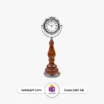 ساعت رومیزی کلاسیک با پایه چوبی کد Z6013G - Image 2