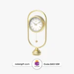 ساعت رومیزی طلایی مدرن کد Z6031GW