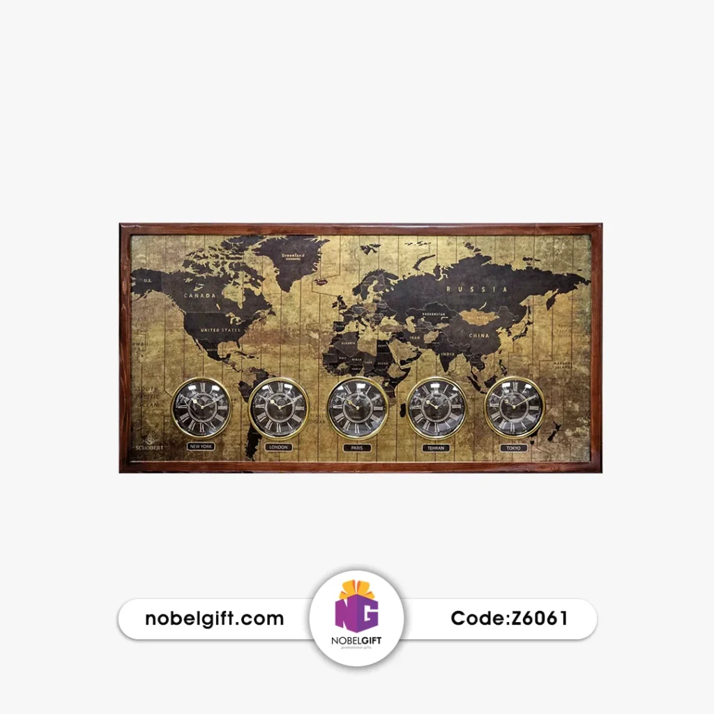 تابلو ساعت جهانی تبلیغاتی Z6061