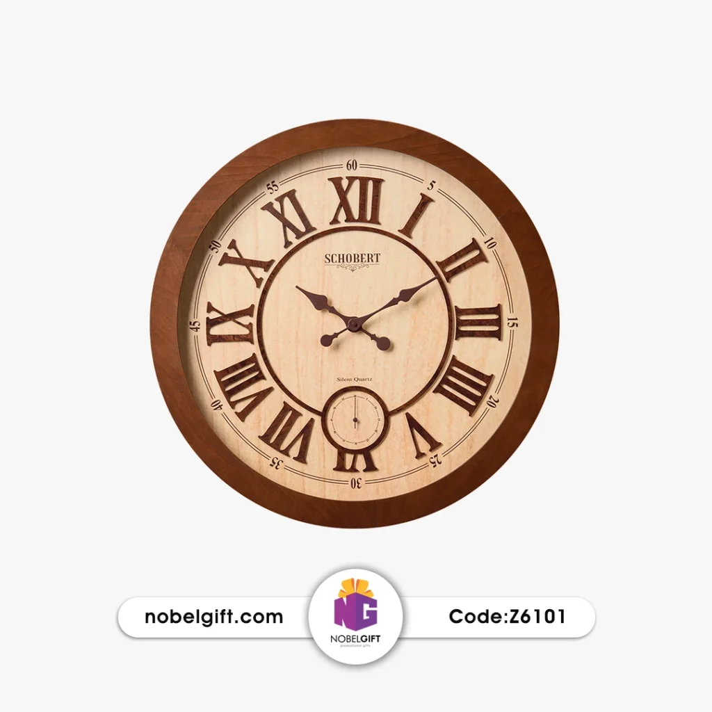 ساعت دیواری چوبی کلاسیک Z6101