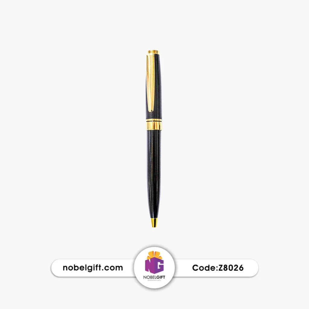 خودکار فلزی مشکی-طلایی کد Z8026