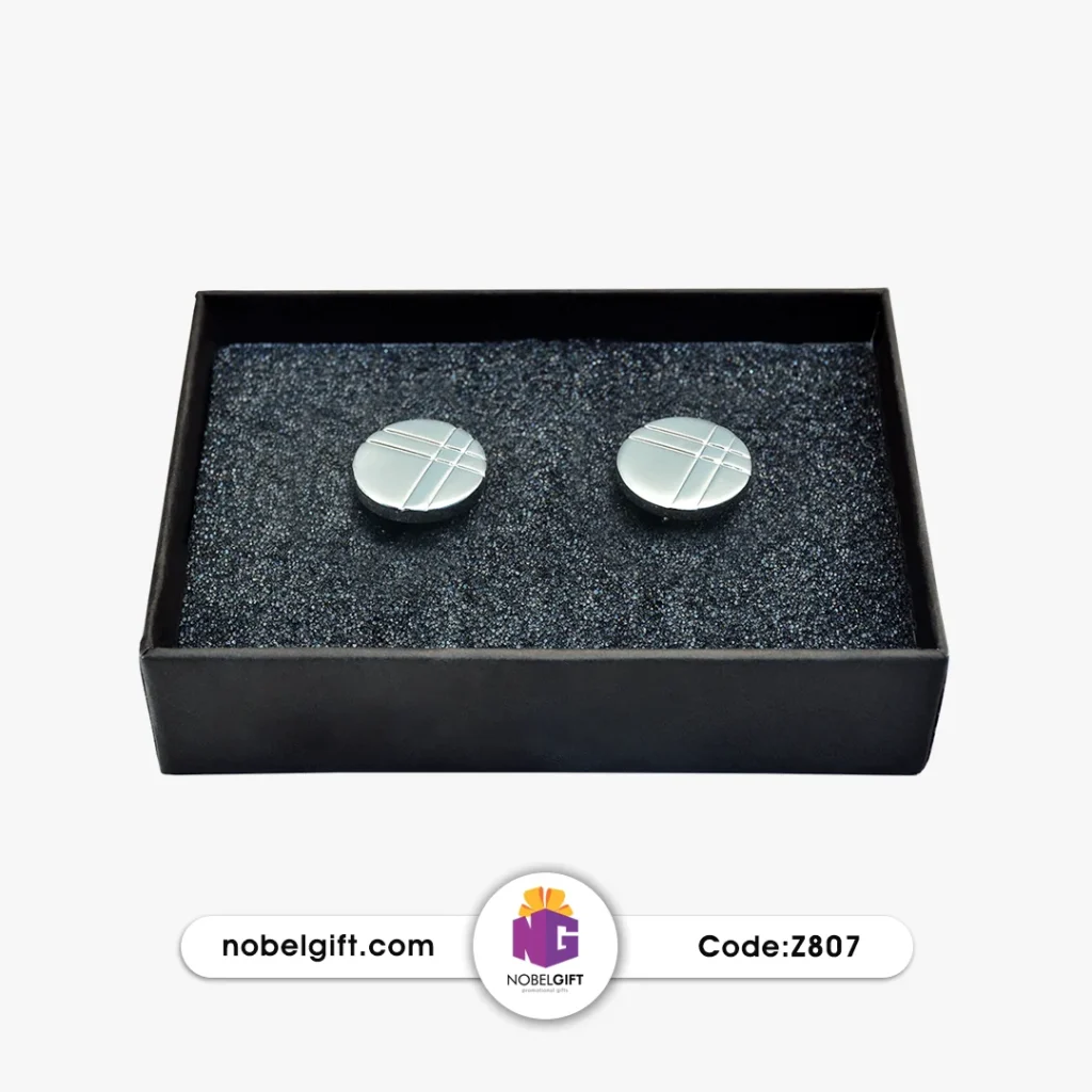 ست دکمه سرآستین دایره‌ای کد Z807