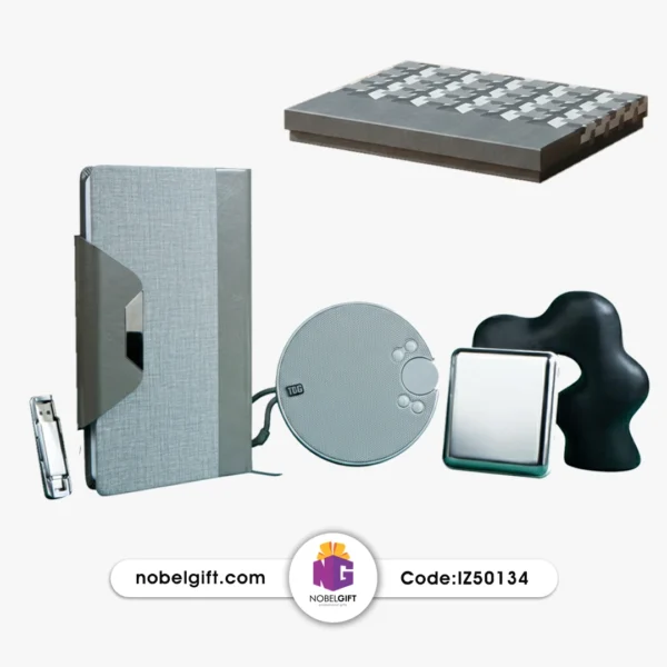 IZ50134 ست هدیه مدیریتی سیلور مدرن کدIZ50134
