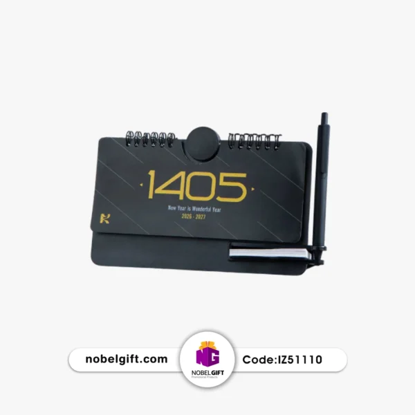 IZ51110. تقویم رومیزی همراه قبا خود کار تبلیغاتی 1405 کد IZ51110 - Image 1