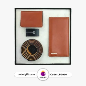 ست هدیه چرمی مردانه تبلیغاتی کد LP2050