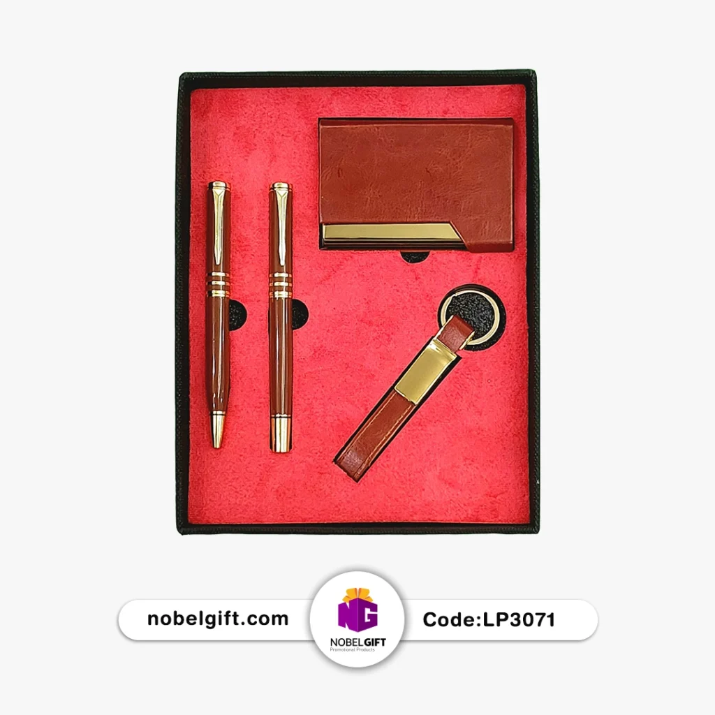 ست هدیه چرمی تبلیغاتی کد LP3071