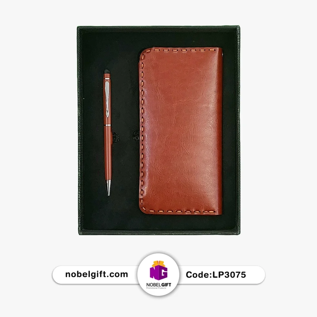 ست هدیه چرمی تبلیغاتی کد LP 3075