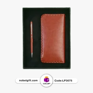 ست هدیه چرمی تبلیغاتی کد LP 3075