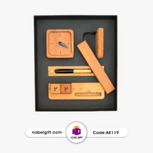 ست هدیه چوبی تبلیغاتی کد AK119
