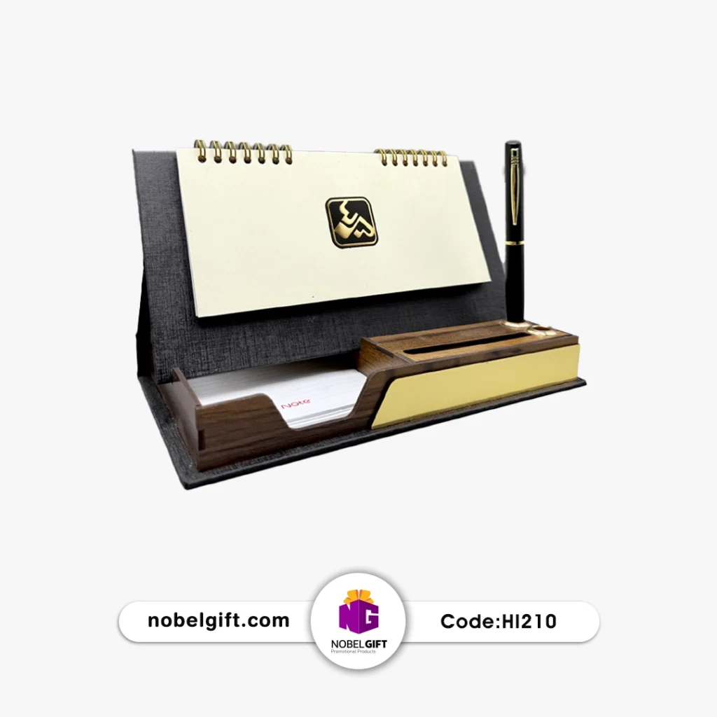 تقویم رومیزی پایه چوبی 1405 کد HI210