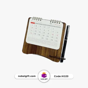 تقویم رومیزی ۱۴۰۵ چوب طبیعی مدیریتی کد HI230