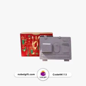ست هدیه تبلیغاتی شارژر وایرلس با دفترچه و خودکار کد HN113