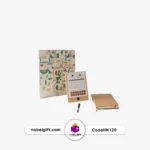 ست هدیه تبلیغاتی تقویم رومیزی چوبی با دفترچه یادداشت کد HN120
