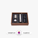 ست هدیه تبلیغاتی آسیاب و قهوه‌ساز دستی با ظرف قهوه کد HN122 - Image 2