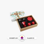 ست هدیه تبلیغاتی موکاپات قرمز با قهوه و فنجان کد HN123 - Image 2