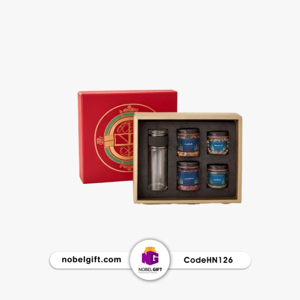 HN126 ست هدیه تبلیغاتی دمنوش چهارگانه کد HN126 - Image 1