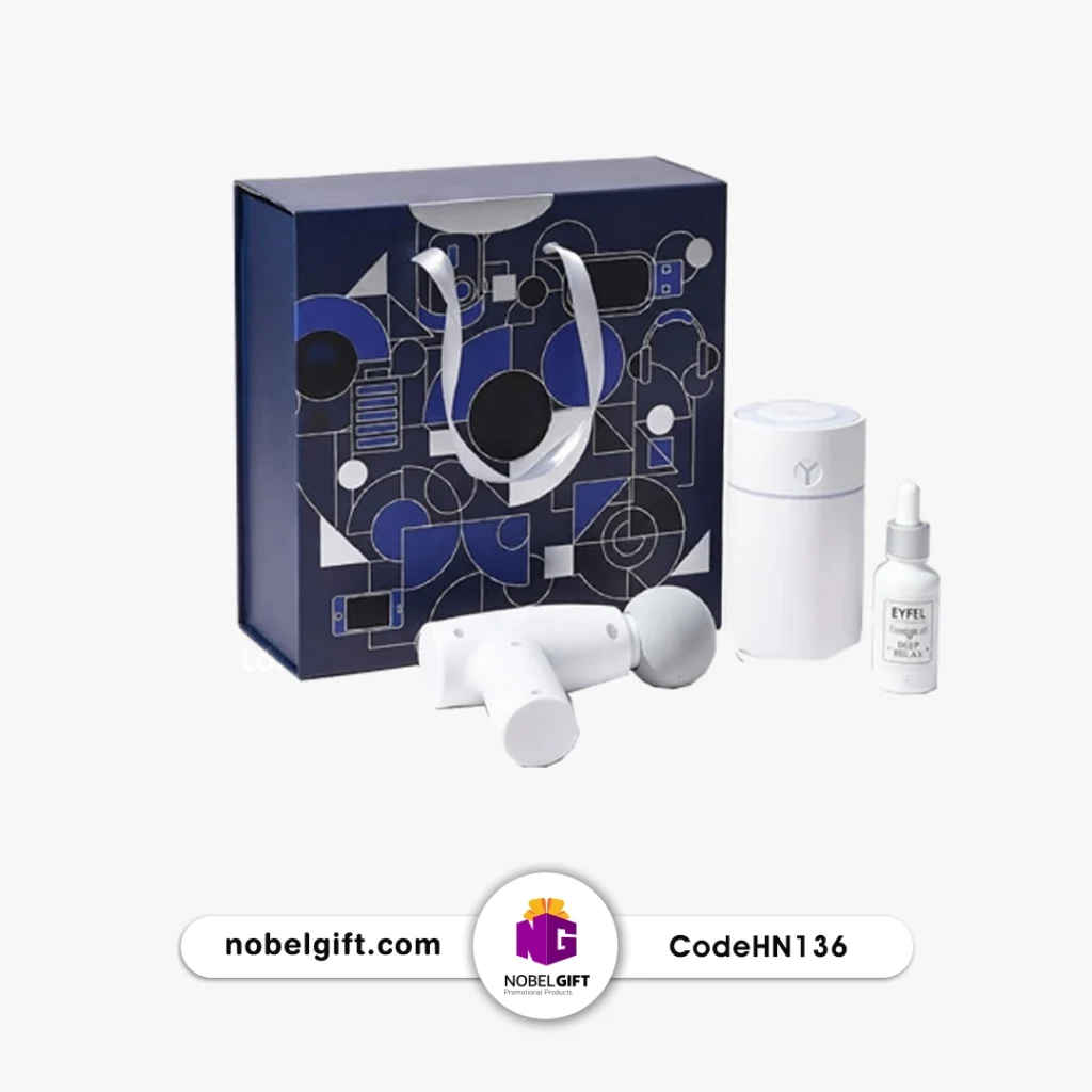 ست هدیه تبلیغاتی ماساژور صورت و بخور سرد کد HN136