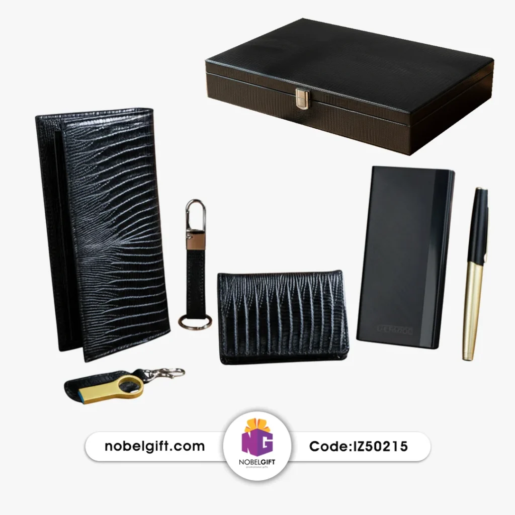 ست هدیه مدیریتی چرمی لوکس مردانه کد IZ50215