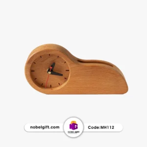 ساعت رومیزی چوبی تبلیغاتی کد MH112