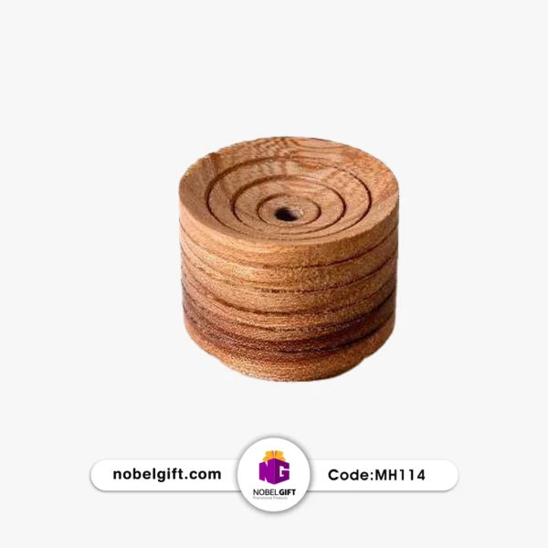 MH114 زیر لیوانی چوبی تبلیغاتی کد MH114