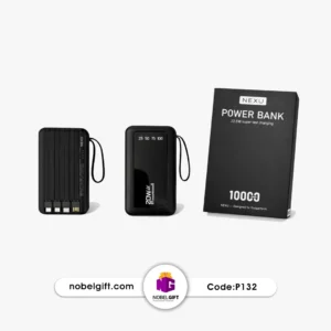 پاوربانک کابل دار تبلیغاتی کد P132