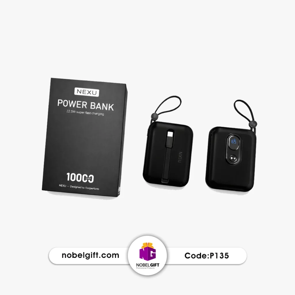 پاوربانک فست شارژ کابل دار کد P135