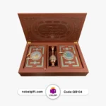 ست قرآن کریم نفیس تبلیغاتی با گلدان مسی کد QB104